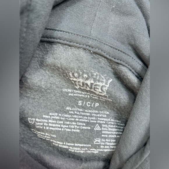 Looney Tunes Gray Hoodie with Marvin The Martian - Picture 2 of 6